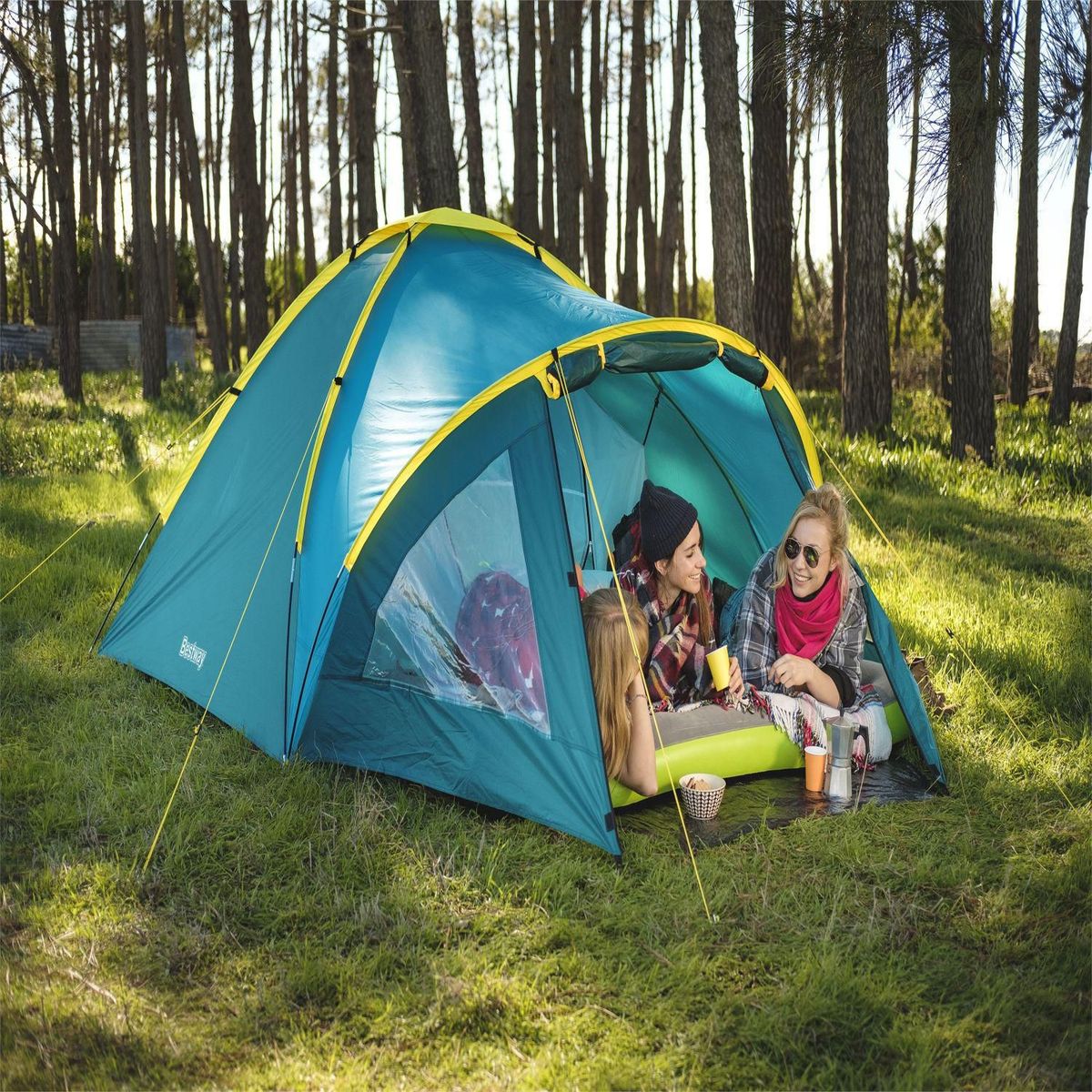 BESTWAY - Carpa Para 3 Personas Modelo 68090 Color Verde