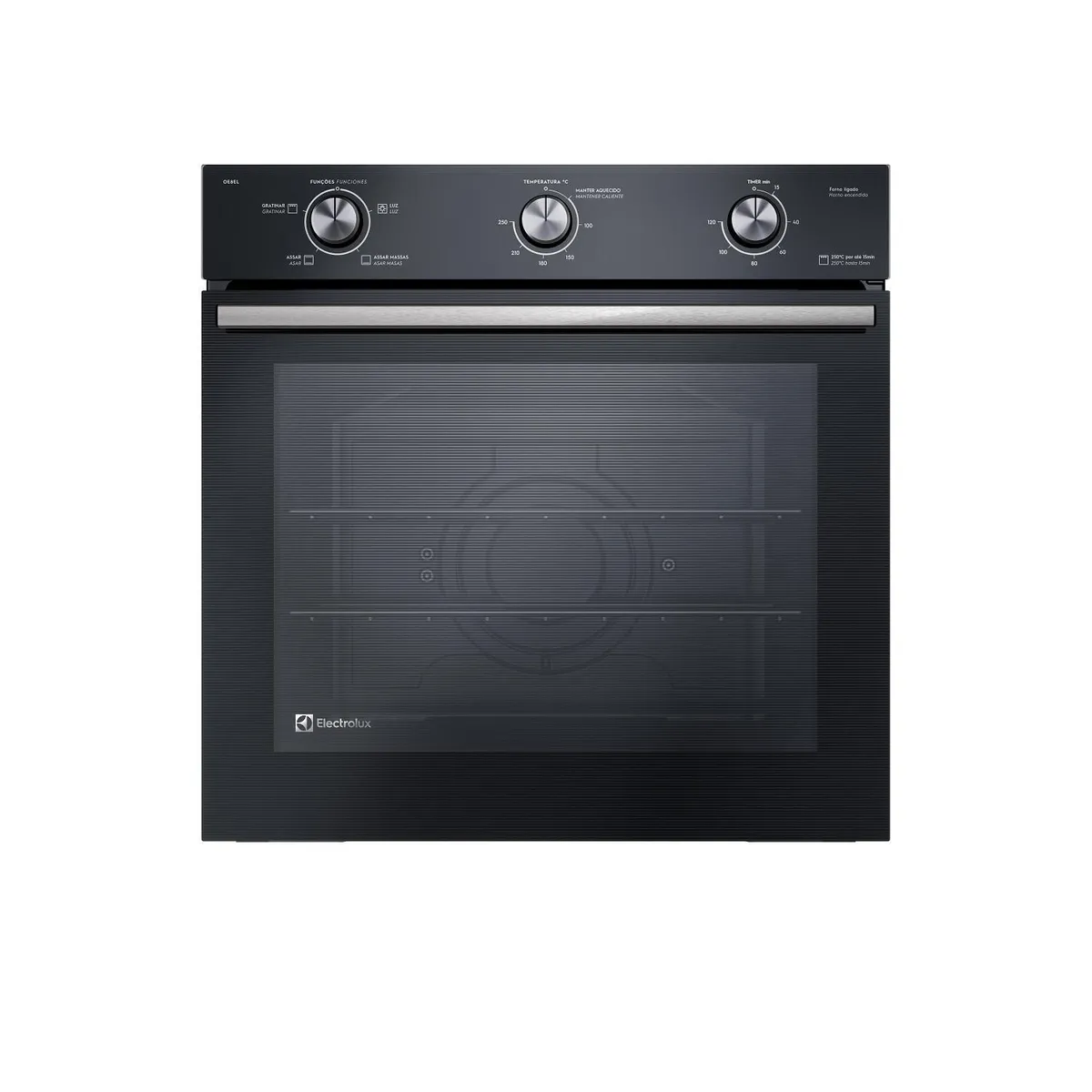 ELECTROLUX - Horno Empotrable Eléctrico Electrolux 80L Grill OE8EL Negro