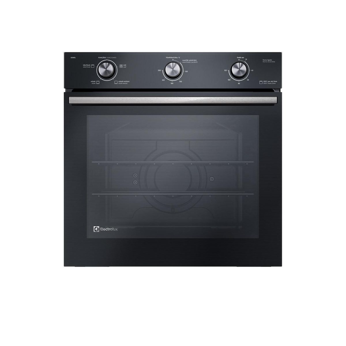 ELECTROLUX - Horno Empotrable Eléctrico Electrolux 80L Grill OE8EL Negro
