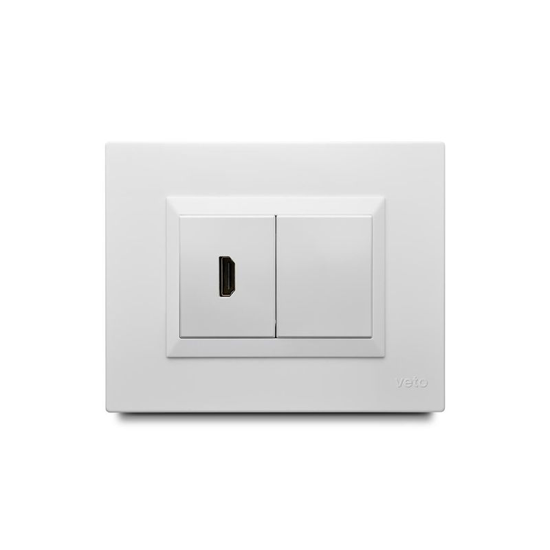 VETO - Toma HDMI Simple Plura Blanco