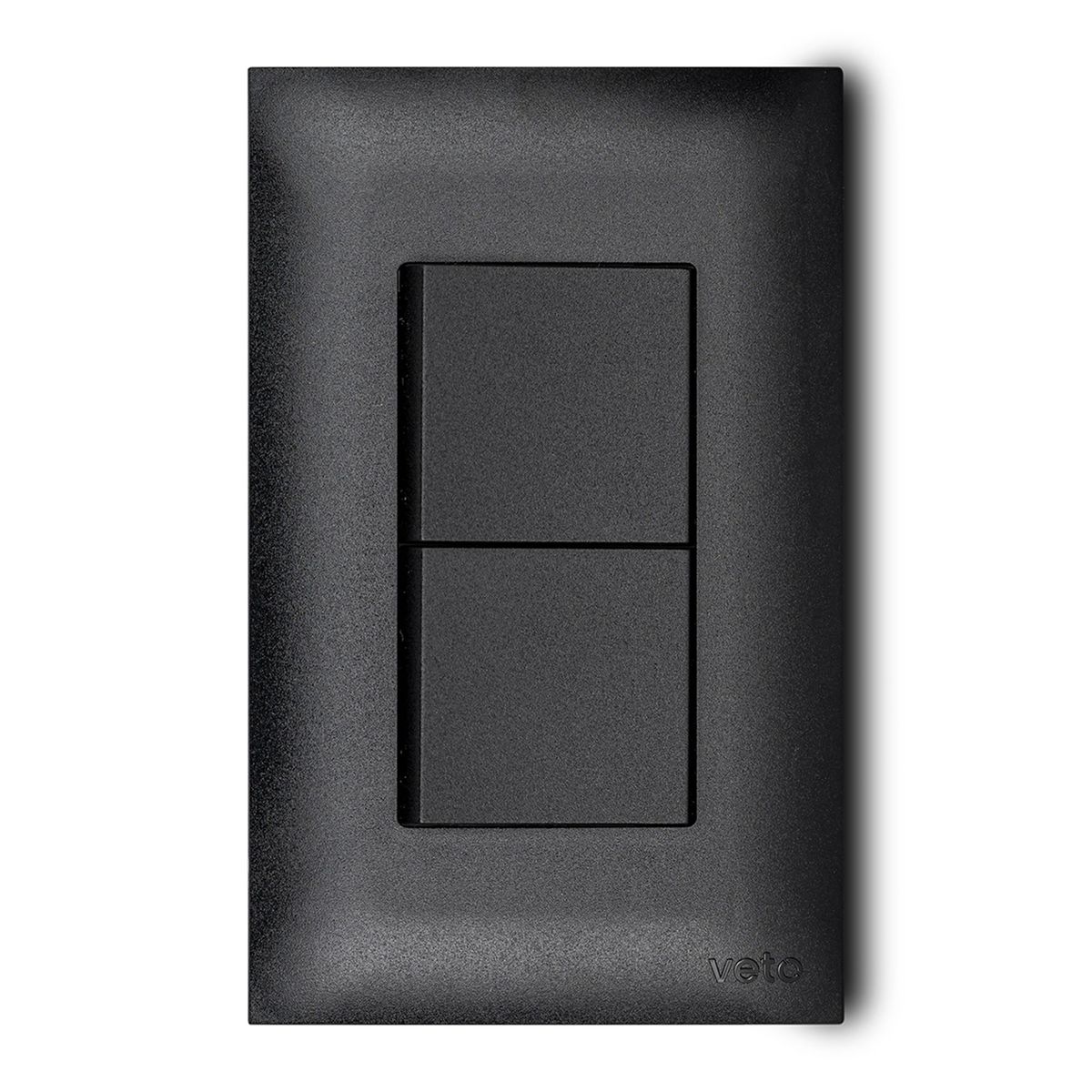 VETO - Conmutador Doble Vive Negro