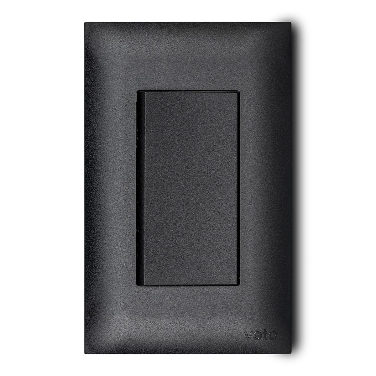 VETO - Interruptor Simple Vive Negro