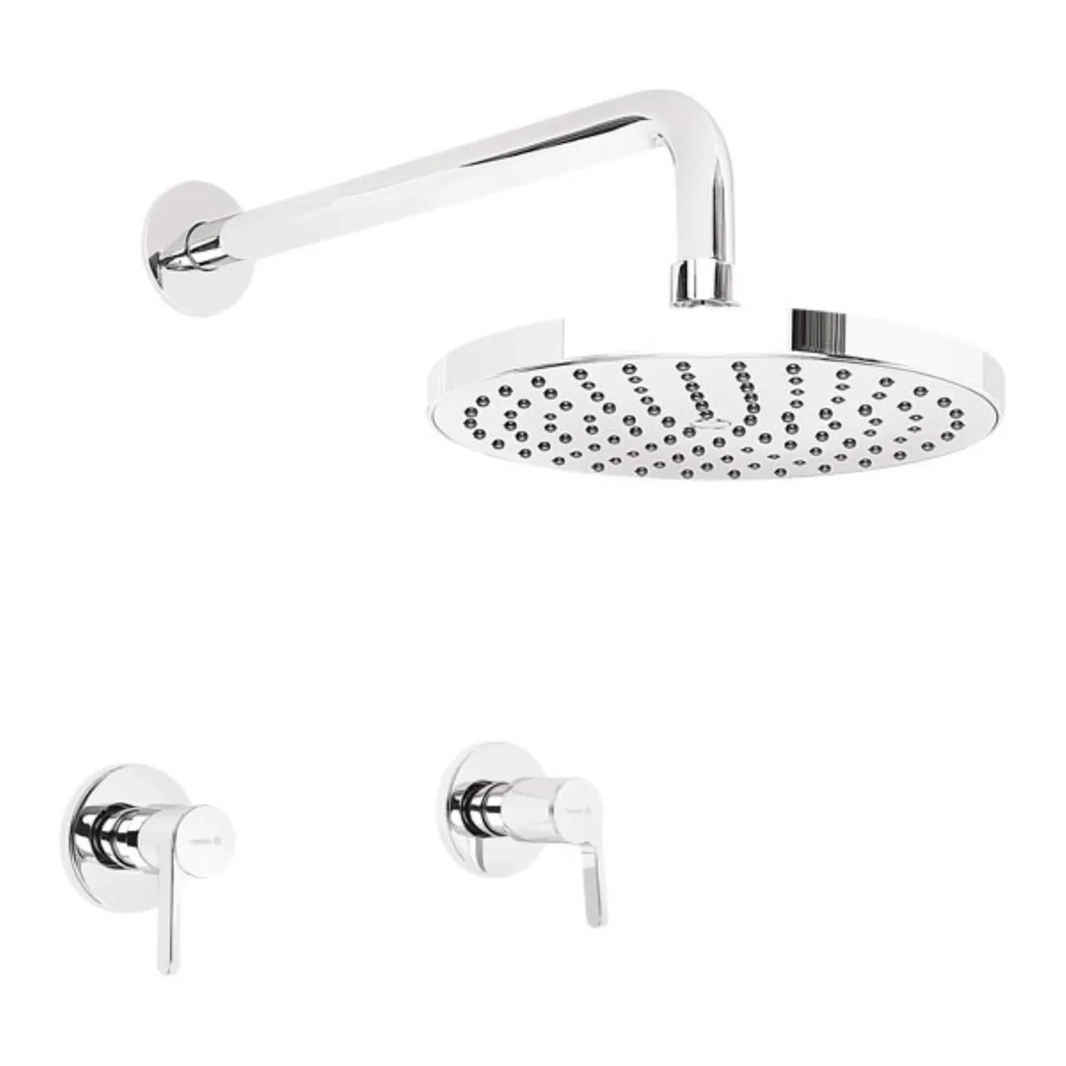 TREBOL - Ducha Mezcladora Monomando Camelia Acero