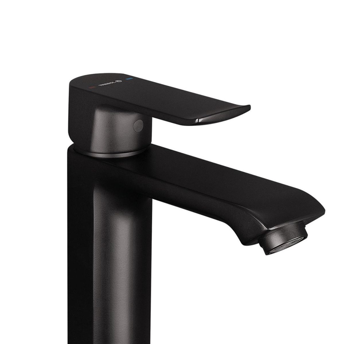 TREBOL - Llave de Lavatorio Mezcladora Monomando Alto Cambria Negro