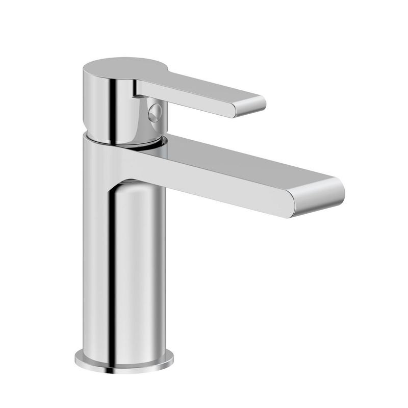 TREBOL - Llave de Lavatorio Mezcladora Monomando Bajo Vermont Acero