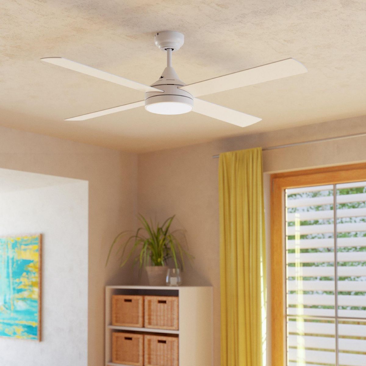 EGLO - Ventilador de Techo Trinidad Blanco Eglo