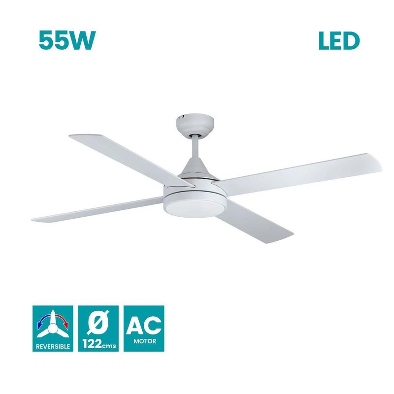 EGLO - Ventilador de Techo Trinidad Blanco Eglo
