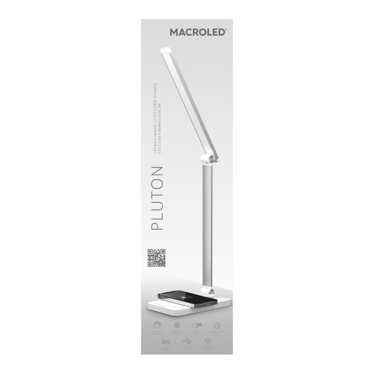  - Lámpara de Escritorio LED Plutón Blanco