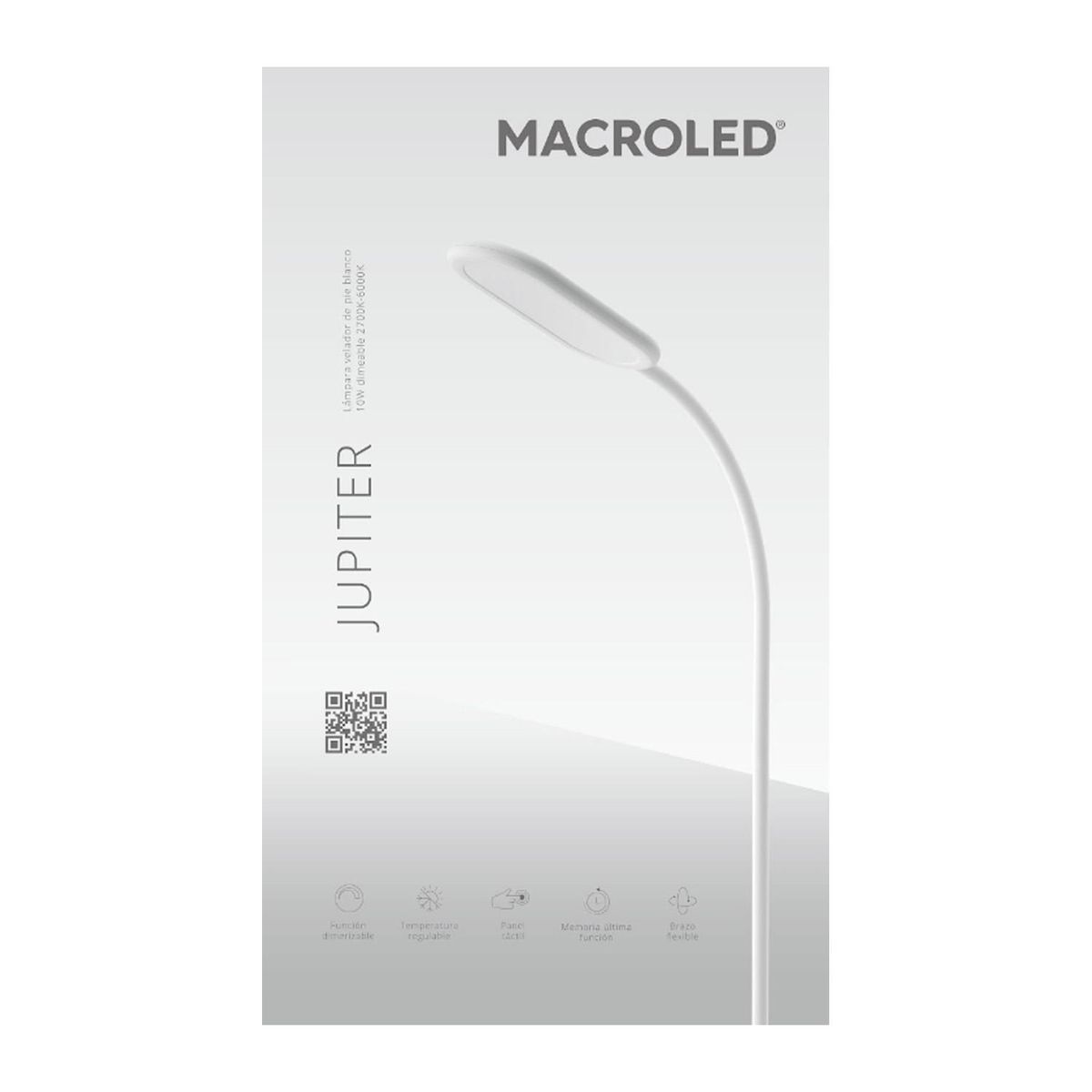  - Lámpara de Pie LED Jupiter Blanco