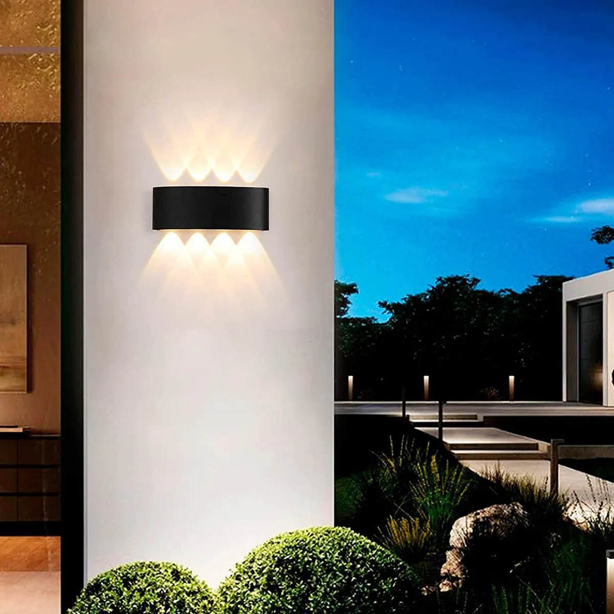 LIGHTECH - Braquete de Pared Exterior LED Marga 8W LC