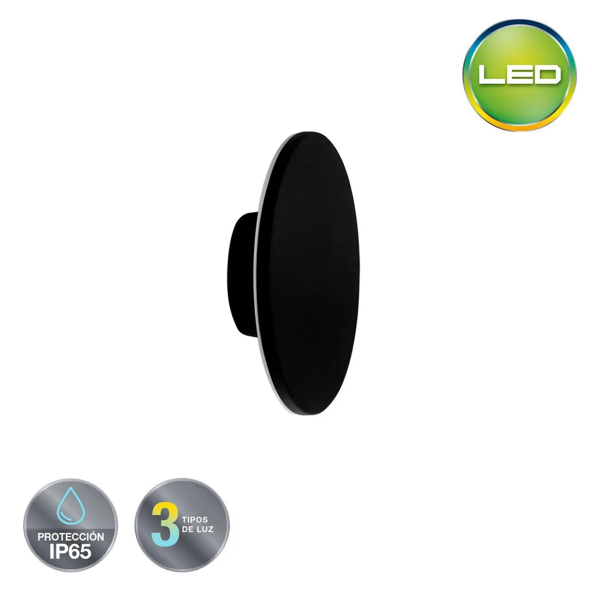 LIGHTECH - Braquete de Pared Exterior Eclipse LED 3 Tonos 9W