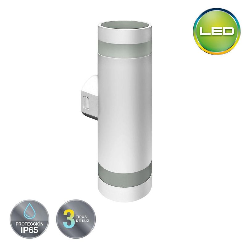 LIGHTECH - Aplique de Pared Exterior EDO 18W 3TONOS BLANCO