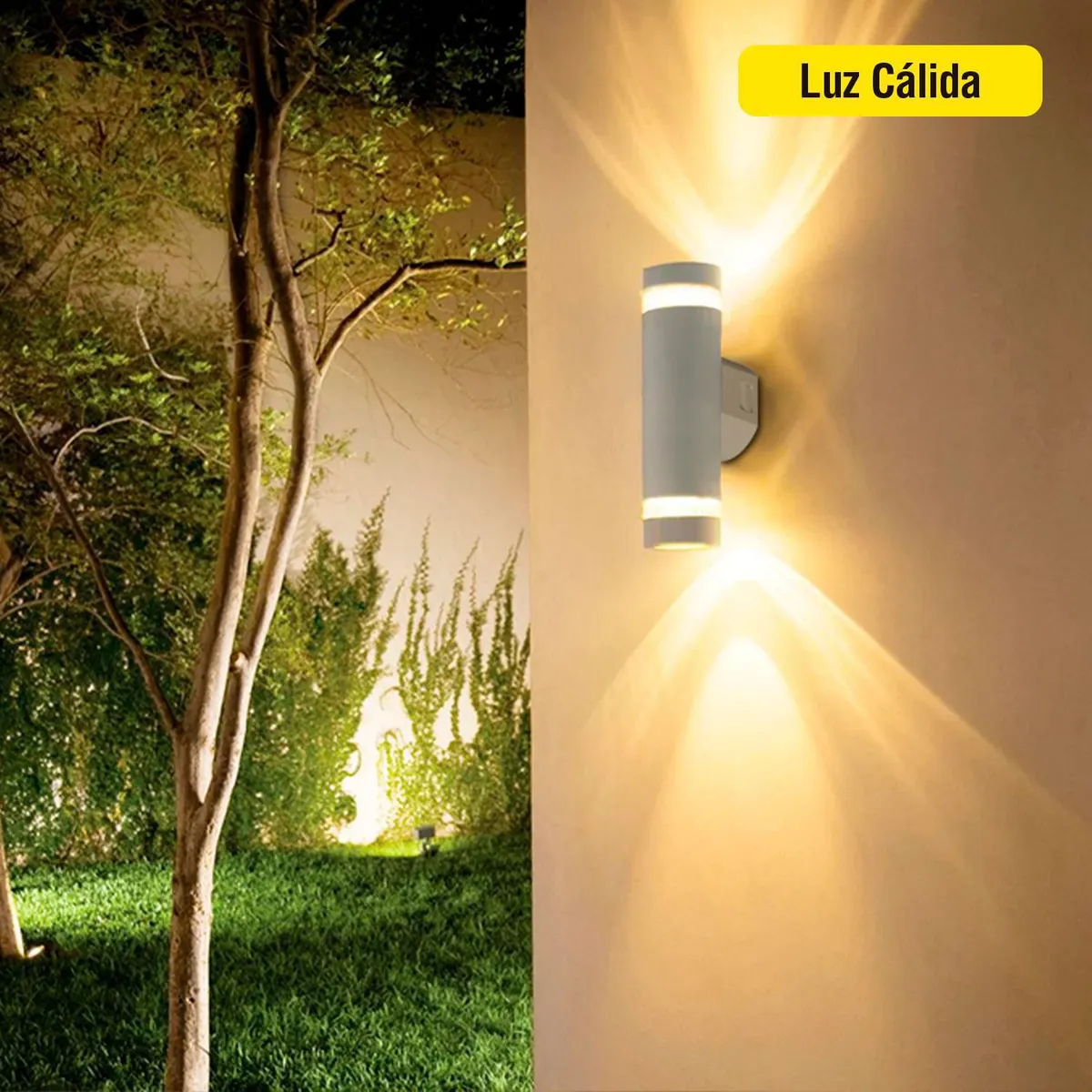 LIGHTECH - Braquete de Pared Exterior EDO 18W 3TONOS BLANCO