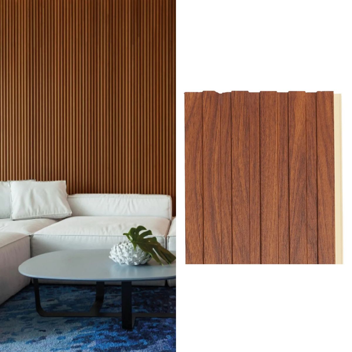 PISOPAK - WallPanel Caramelo Slim Naranja Mate 2.90m x 16.7 cm - Venta por unidad