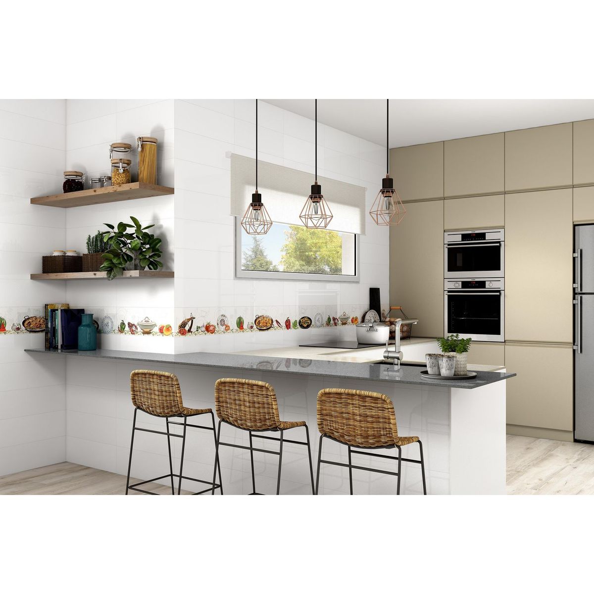 INTERMATEX - Porcelanato Gris 60x60 Lisas/Granilladas Brillante 1 m2