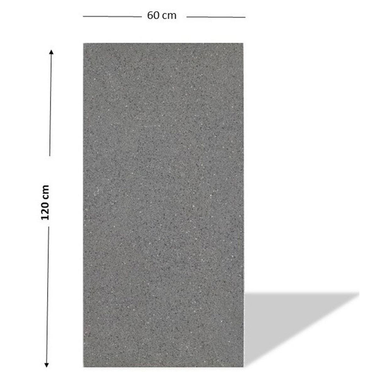 INTERMATEX - Porcelanato Gris 60x60 Lisas/Granilladas Brillante 1 m2