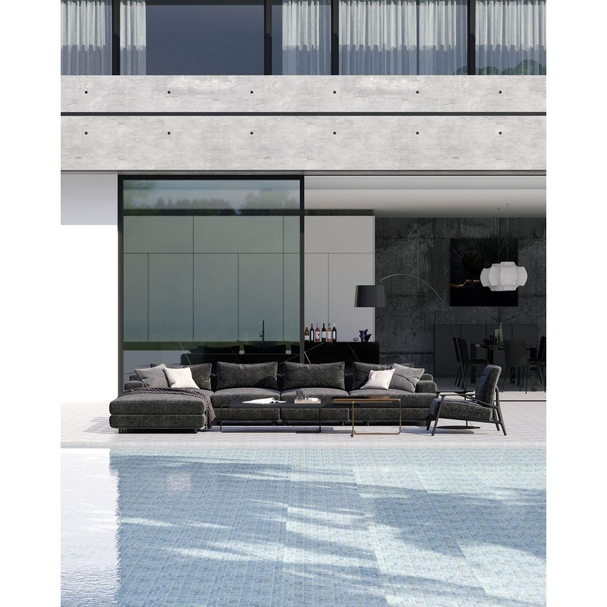 INTERMATEX - Malla Nautica Baru multicolor lisa 29 x 29 cm