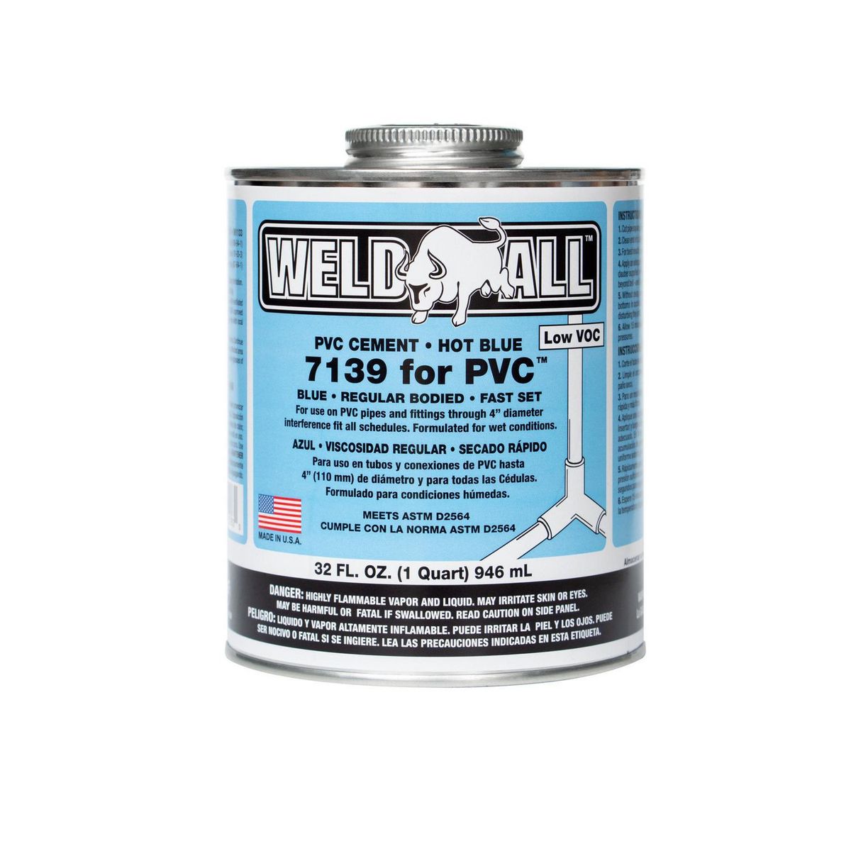 Pegamento para PVC Weld All Azul 946 ml, marca  - Foto Principal