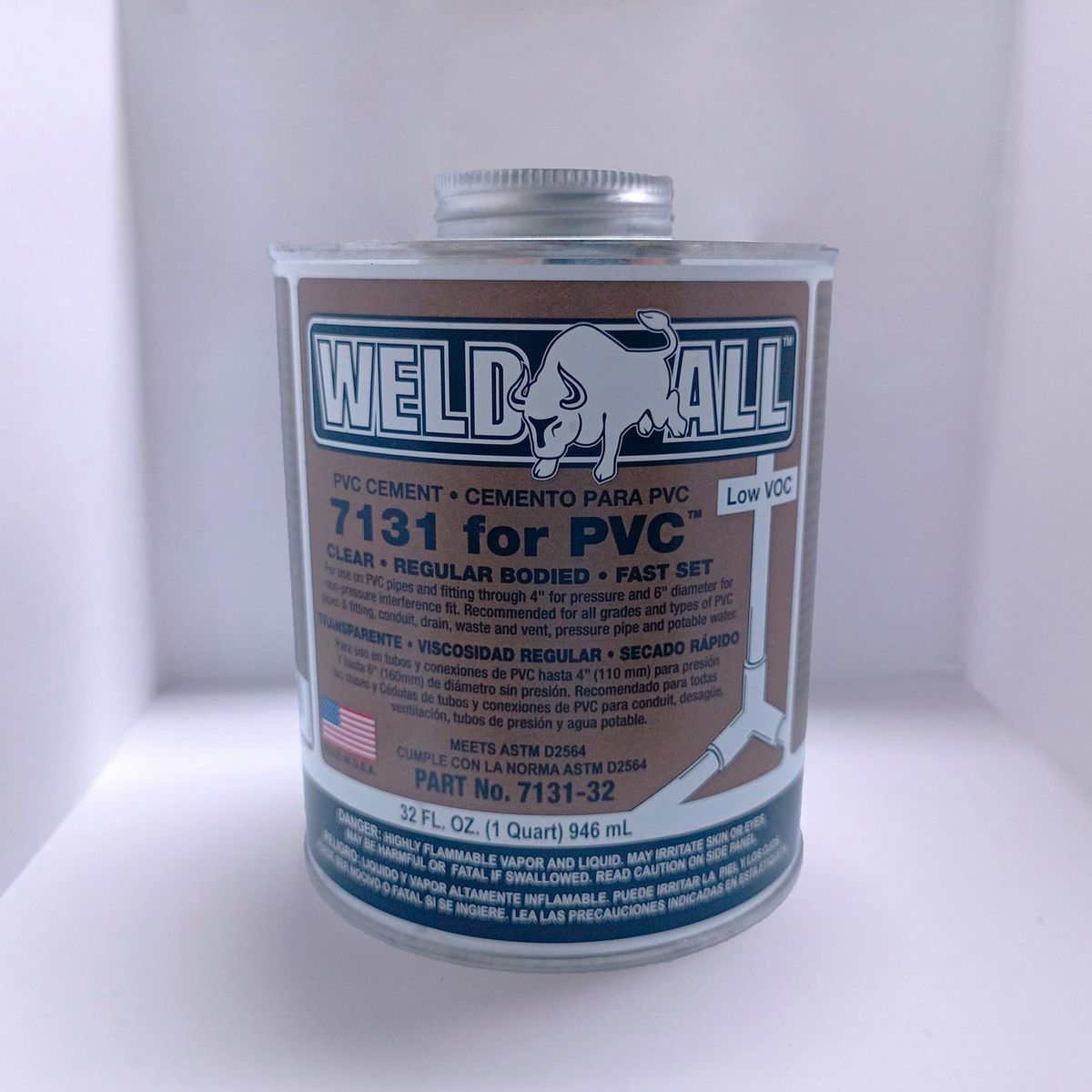  - Pegamento para PVC Weld All Dorado 946 ml