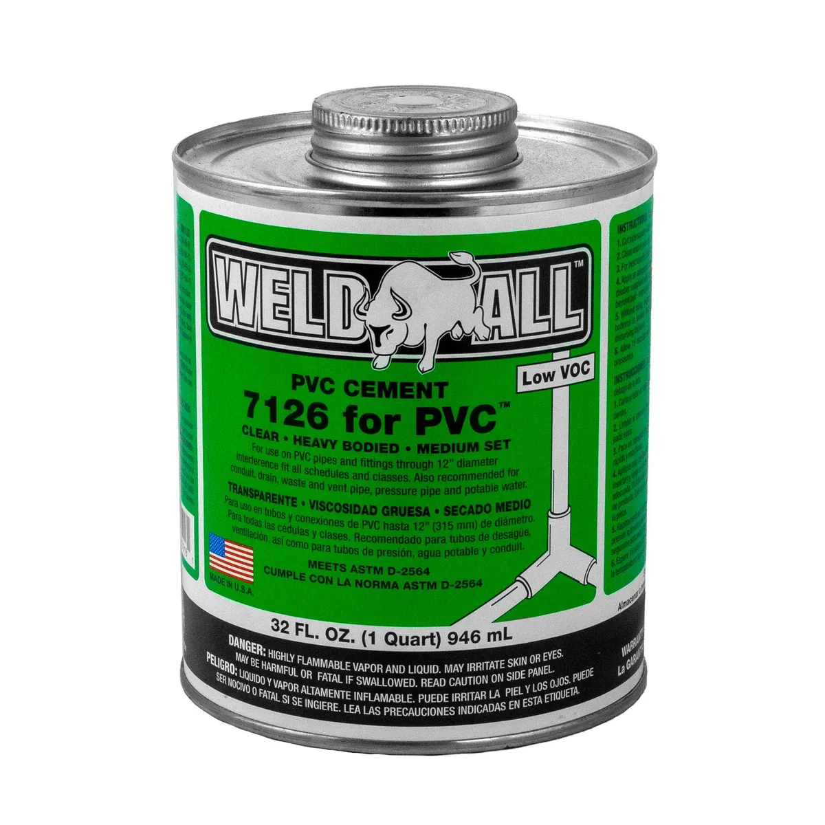  - Pegamento para PVC Weld All Verde 946 ml