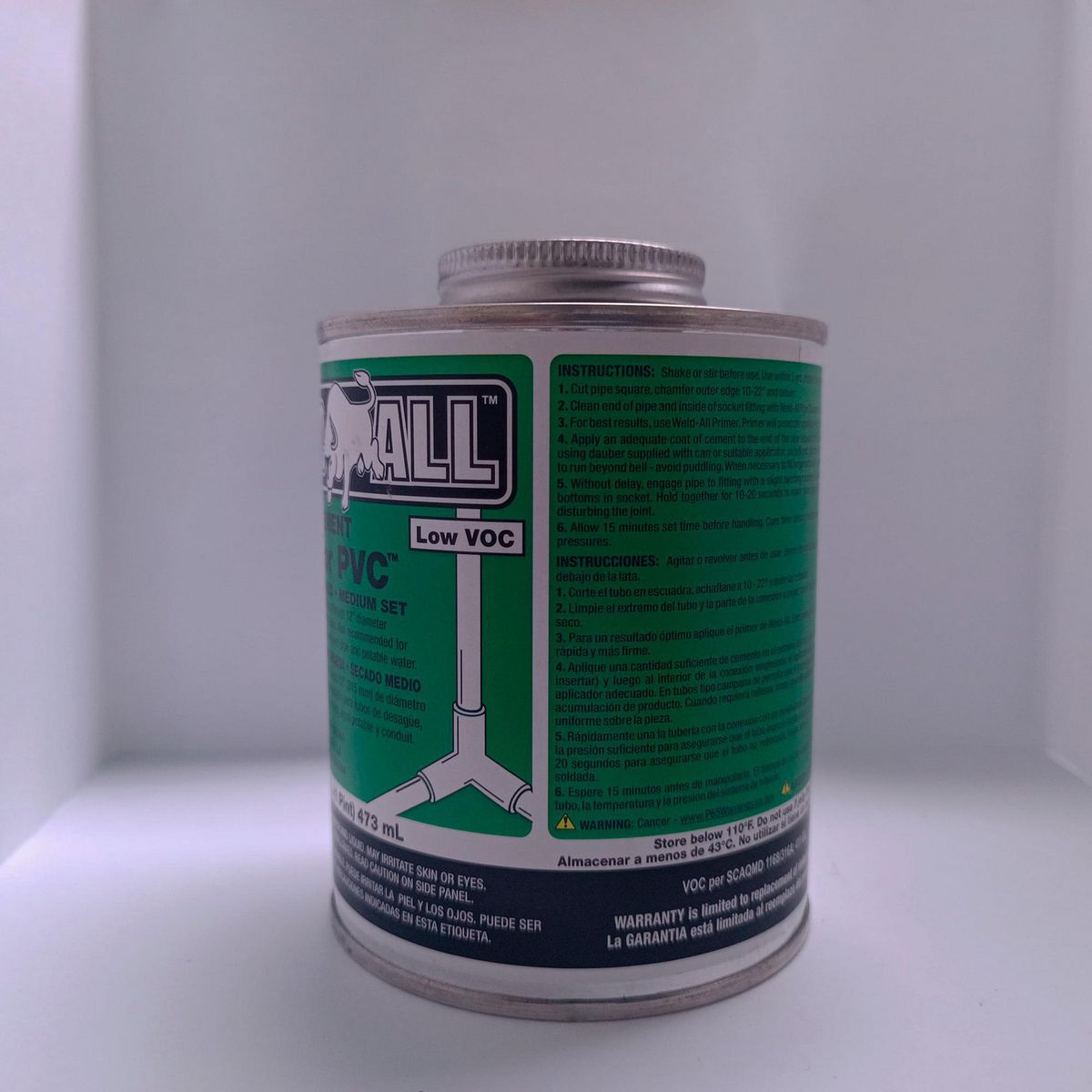  - Pegamento para PVC Weld All Verde 473 ml