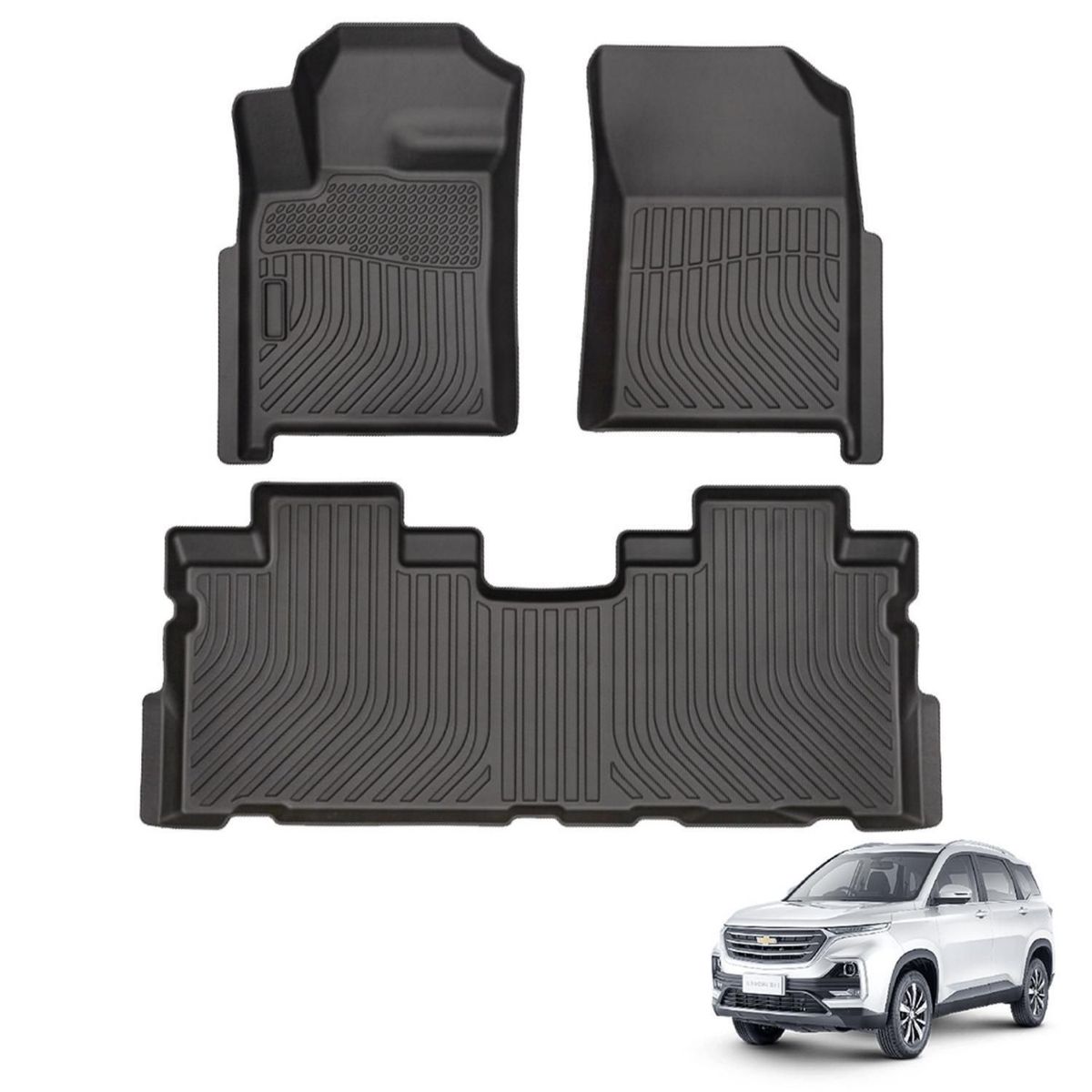 TECGO - Protector Cubre Piso 5D TPE CHEVROLET CAPTIVA 2020-2021