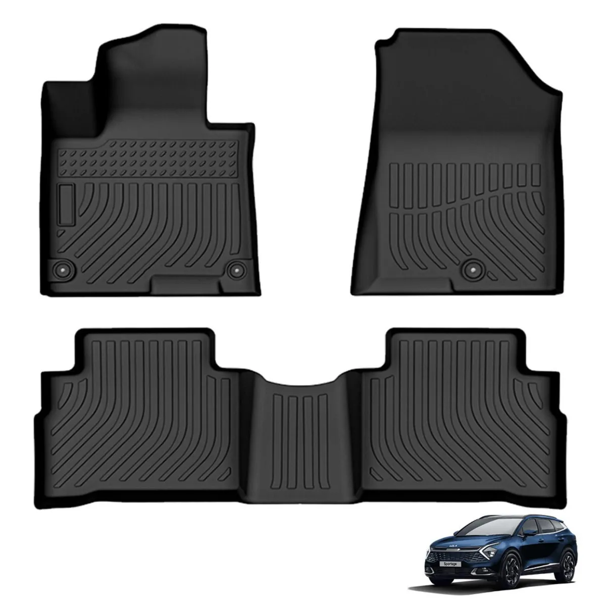 TECGO - Protector Cubre Piso 5D TPE KIA SPORTAGE 2023