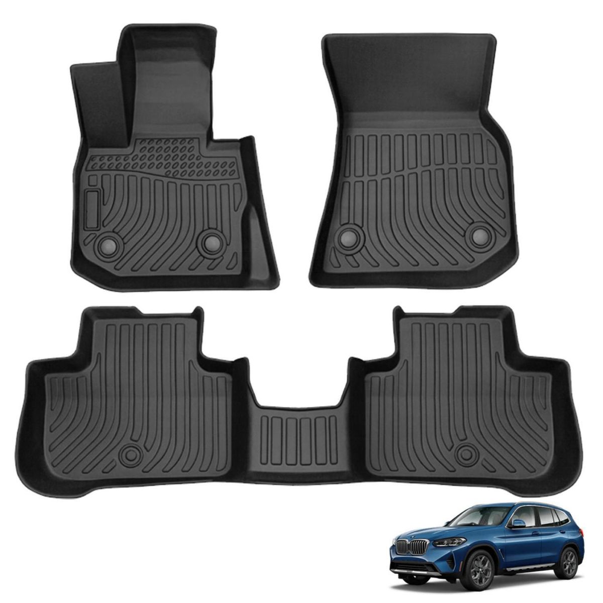 TECGO - Protector Cubre Piso 5D TPE BMW X3 2018-2021