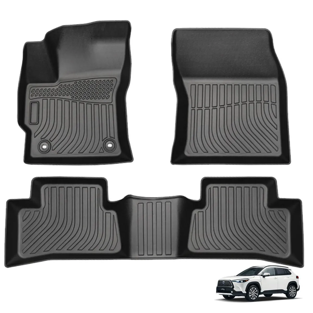 TECGO - Protector Cubre Piso 5D TPE TOYOTA COROLLA CROSS 2020-2023