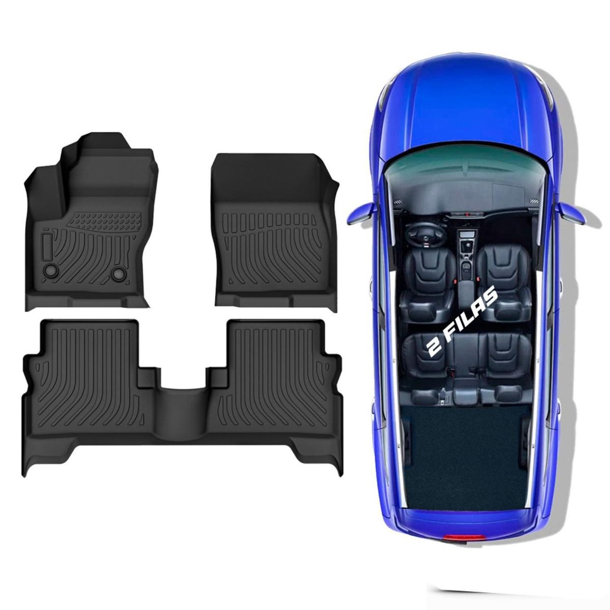 TECGO - Protector Cubre Piso 5D TPE FORD ESCAPE 2013-2019