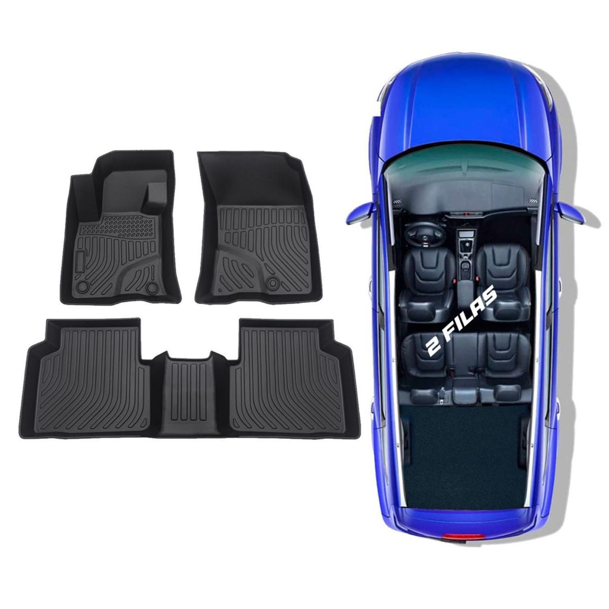 TECGO - Protector Cubre Piso 5D TPE FORD ESCAPE 2020-2022