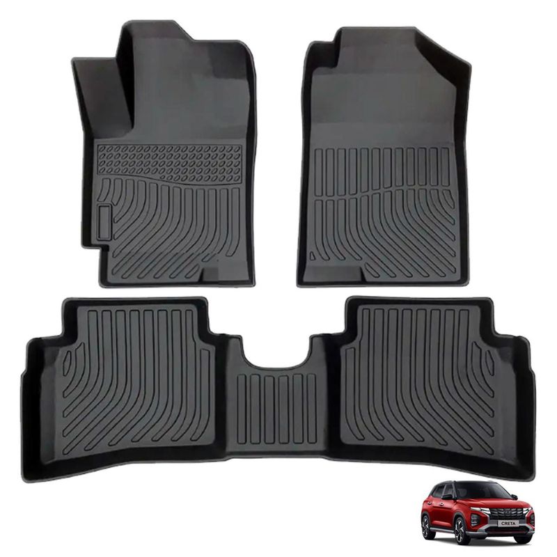 TECGO - Protector Cubre Piso 5D TPE HYUNDAI CRETA 2020-2023