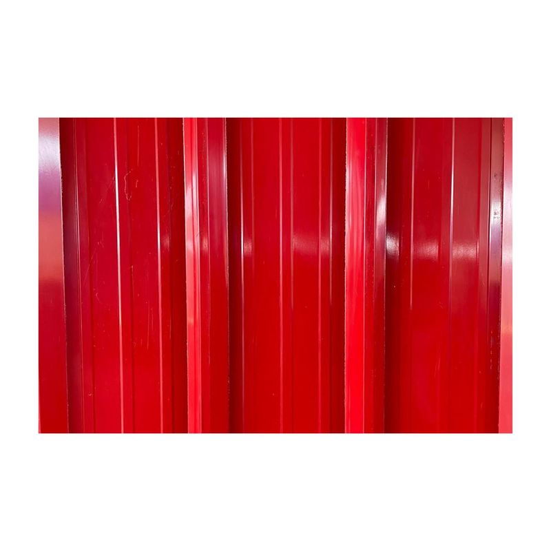 S/M - Techo Aluzinc Rojo Junco Metal 1x3.6mx0.3mm