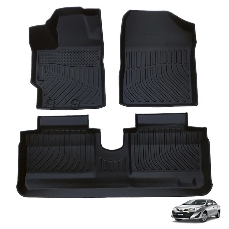 TECGO - Protector Cubre Piso 5D TPE TOYOTA YARIS 2018-2020