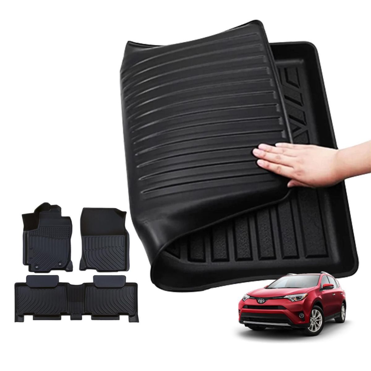TECGO - Protector Cubre Piso 5D TPE TOYOTA RAV4 2013-2018