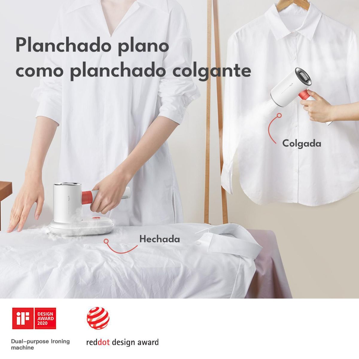 DEERMA - Plancha Vaporizador Deerma HS200 Blanco