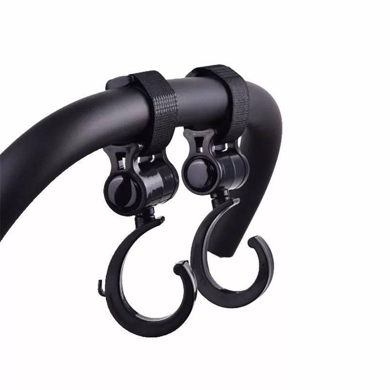 ALLPACK HOME - Gancho Giratorio Multifuncional para Coche de Bebé Negro