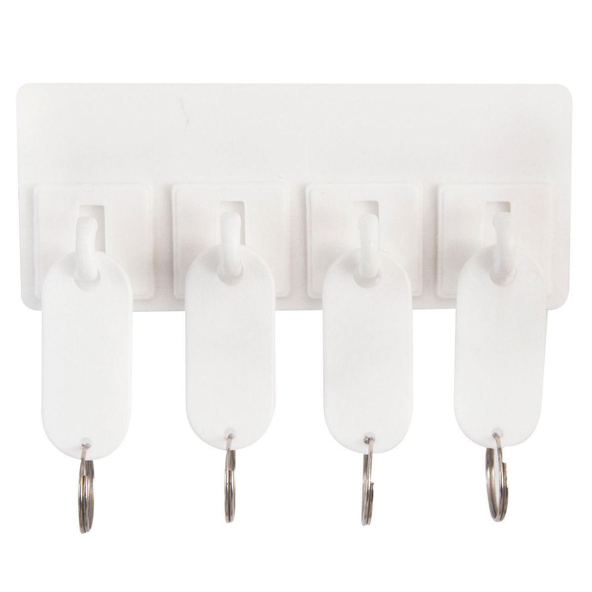 JOLY - Portallaves de PVP Autodhesivo Blanco