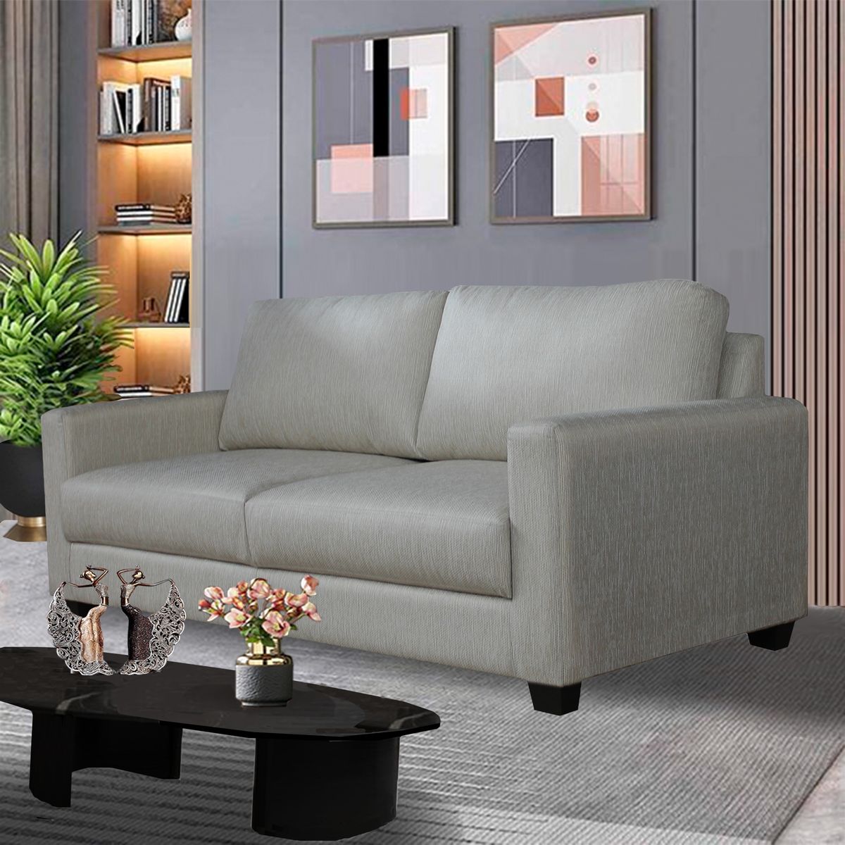 CASA BELLA - Sofá 2 Cuerpos Milan Nube