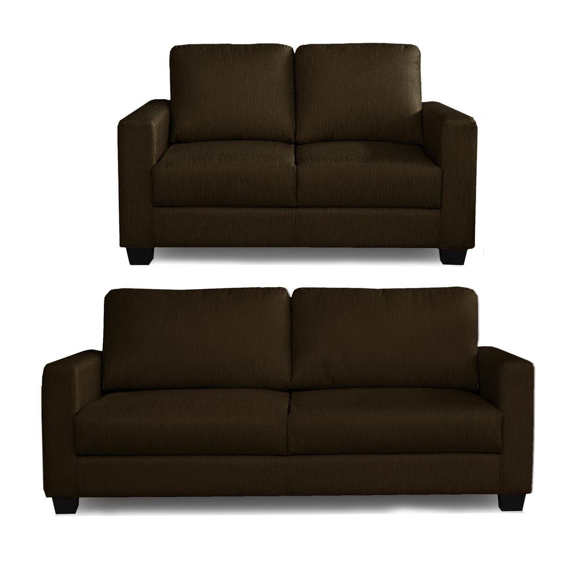 CASA BELLA - Juego de Sala 3-2 Cuerpos Milan Marrón