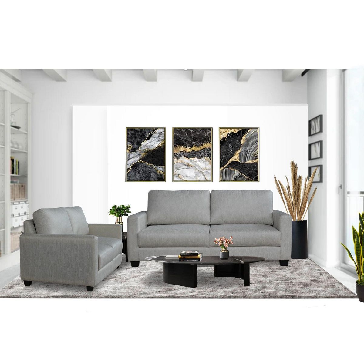 CASA BELLA - Juego de Sala 3-2 Cuerpos Milan Nube