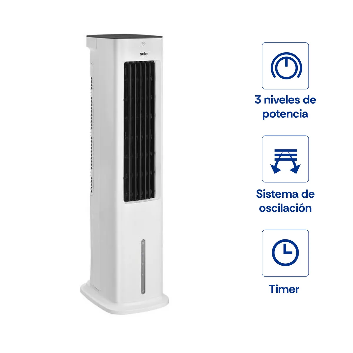 SOLE - Enfriador De Aire Sole Digital 55W