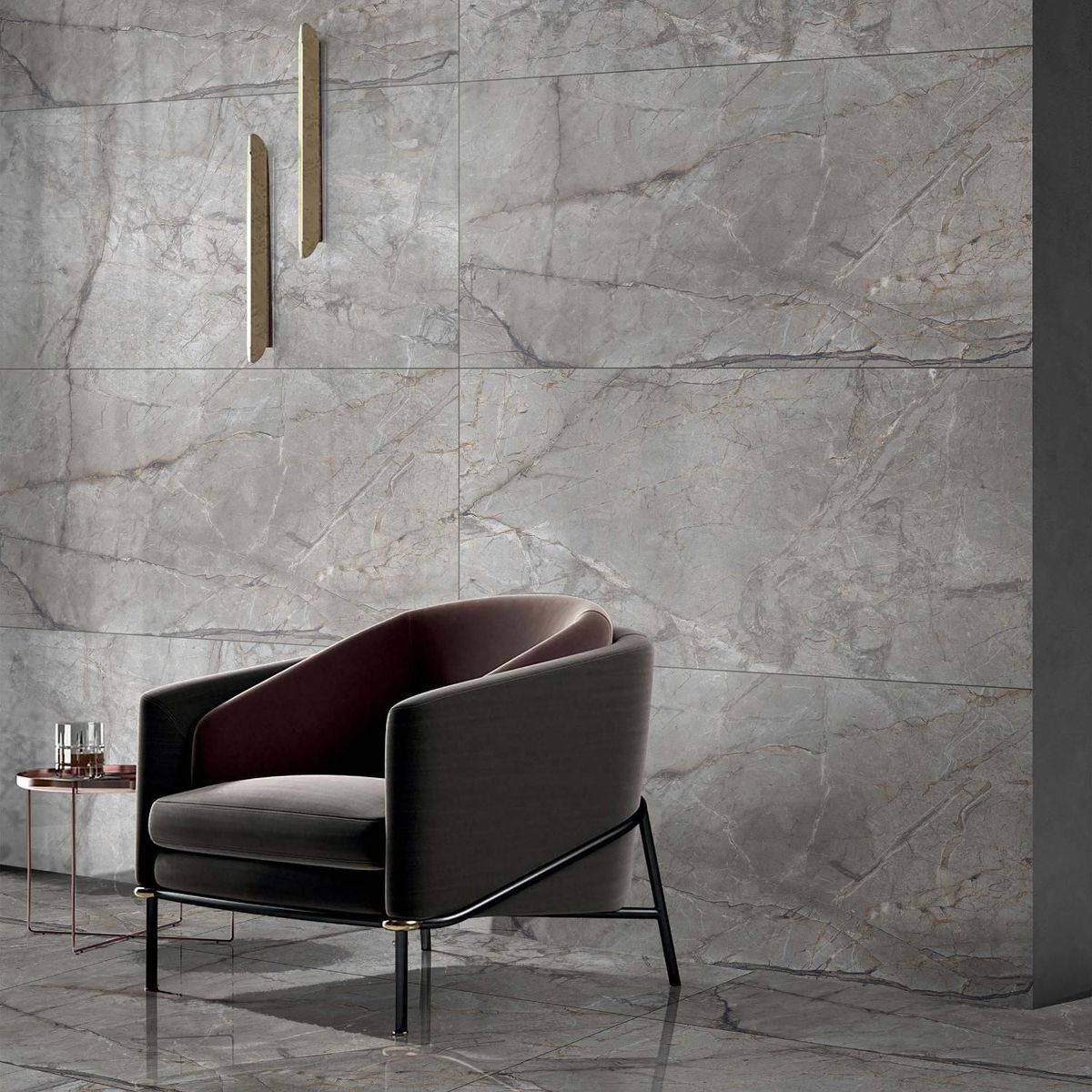 KLIPEN - Porcelanato Gris Marmol 60x120cm 2.88m2 Dolomite