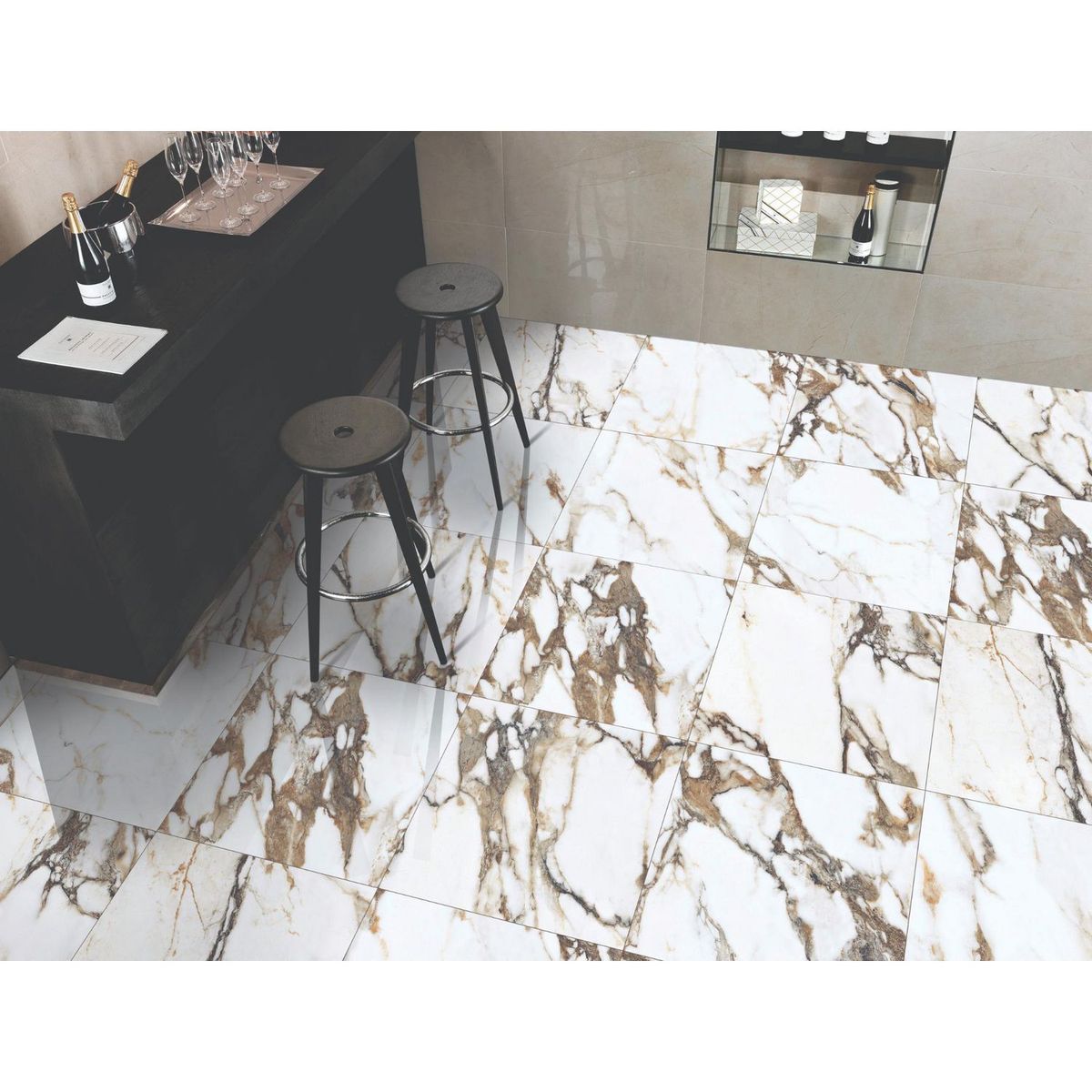 KLIPEN - Porcelanato Benevento Blanco Pulido 60x60cm 1.44m2