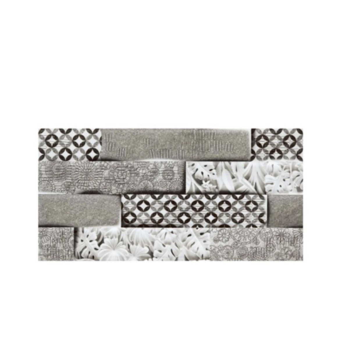 KLIPEN - Cerámica Blanco Decorado 30x60cm 1.62m2 Patchwork