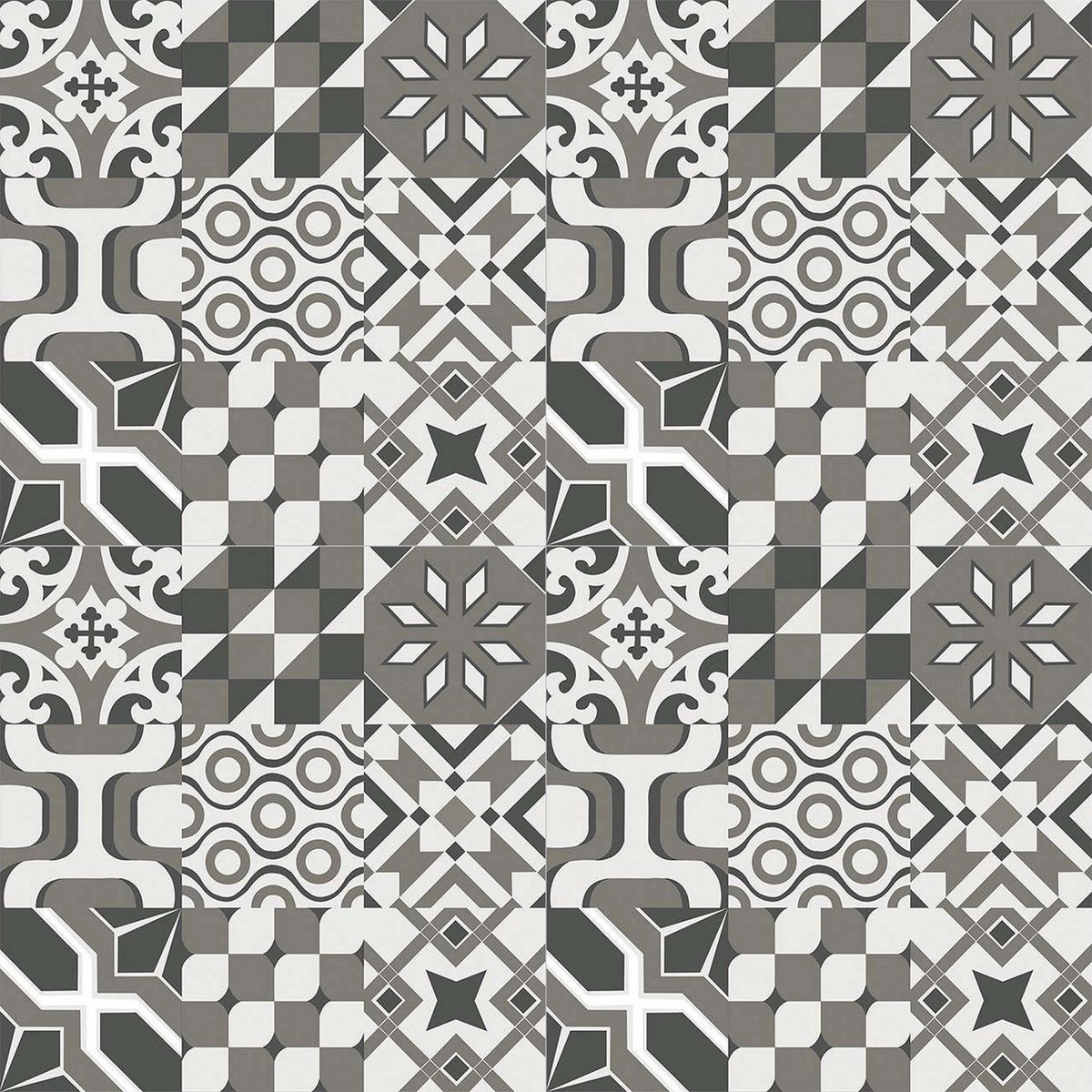 KLIPEN - Porcelanato Multicolor Decorado 60x60cm 1.44m2 Majestic