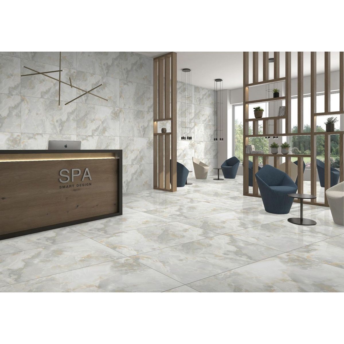 KLIPEN - Porcelanato Rodin Gris Pulido 60x120cm 1.44m2