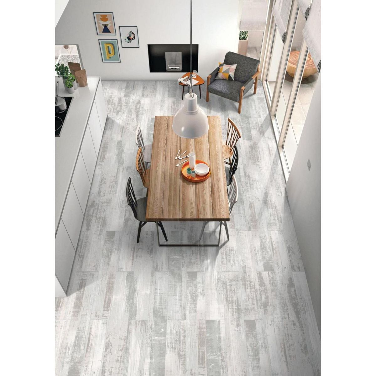 KLIPEN - Porcelanato BERRYWOOD BIANCO MT 20X120 CM