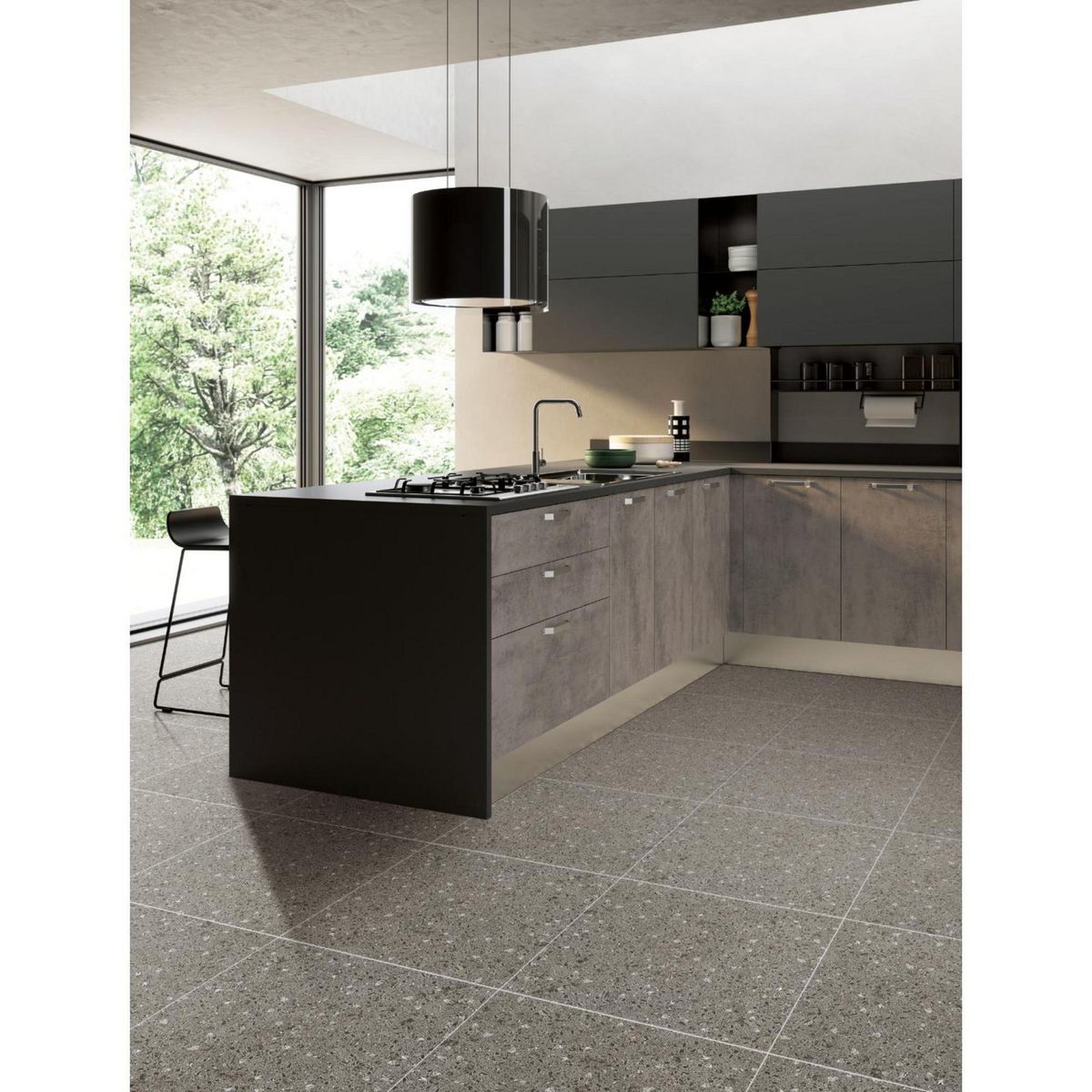 KLIPEN - Gres Porcelanico Gris Rustico 60x60cm 1.44m2 Terracan