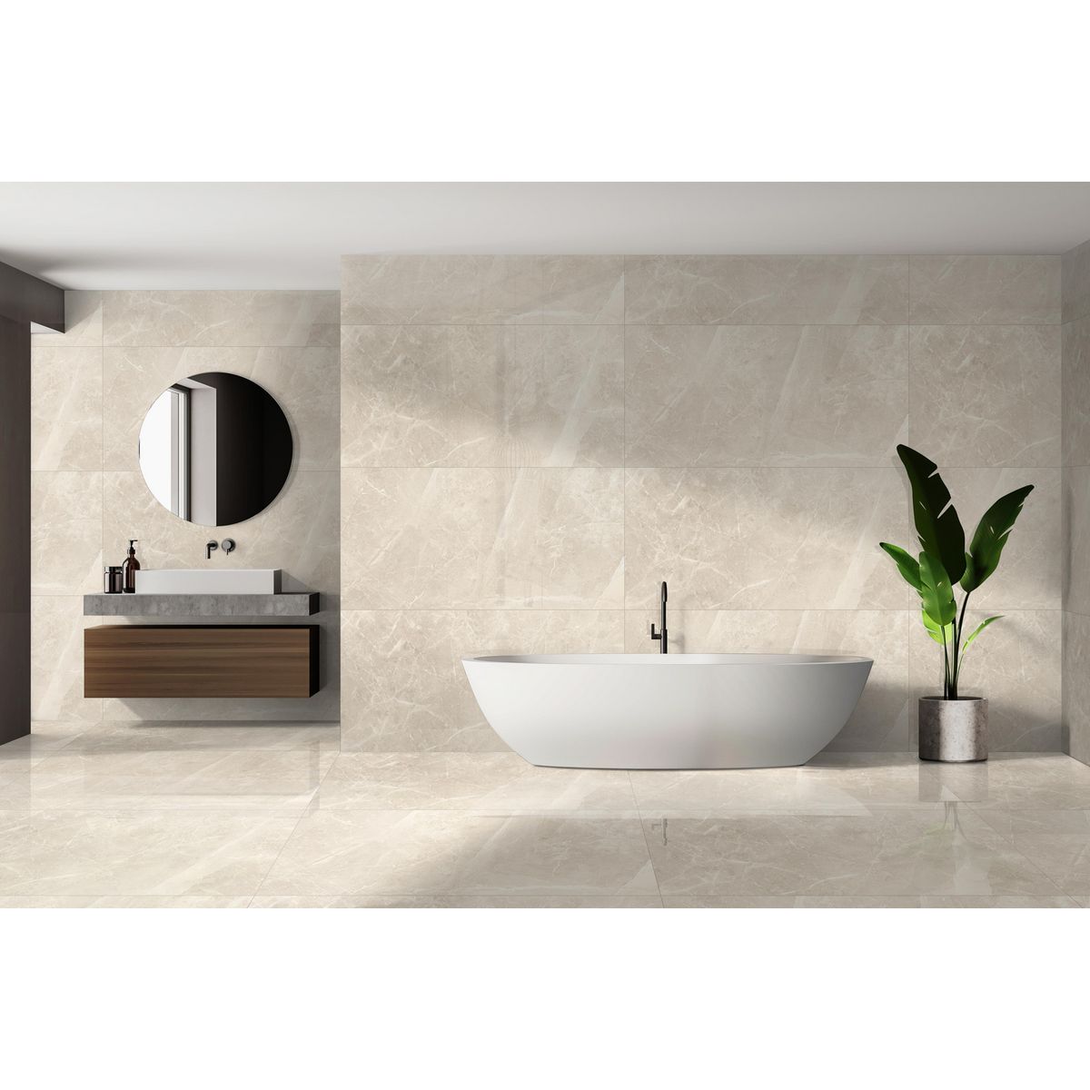 KLIPEN - Porcelanato Beige Marmol 60x60cm 1.44m2 Win